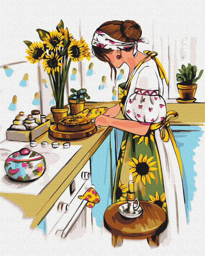 Картина за номерами "Домашній затишок © Alla Berezovska"