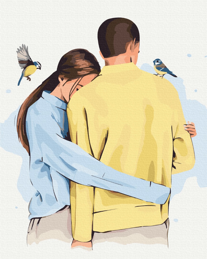 Картина за номерами "В твоїх обіймах  ©Alla Berezovska"