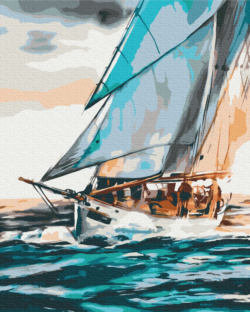 Картина за номерами "Морська подорож ©Понамарчук Ірина"
