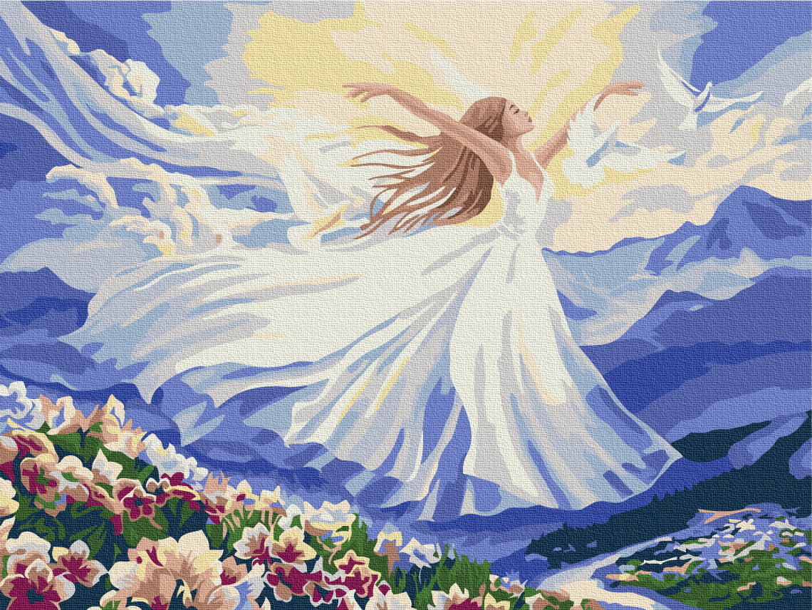 Картина за номерами "Ніжність в польоті © Anna Steshenko"