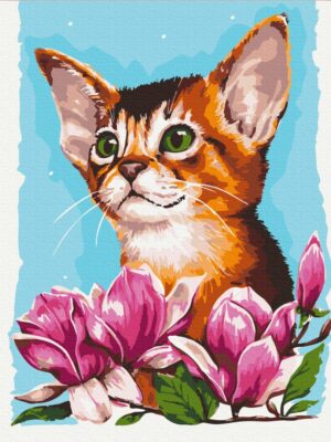 Котик в квітах © Anna Kulyk