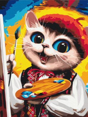 Котик Художник ©Маріанна Пащук