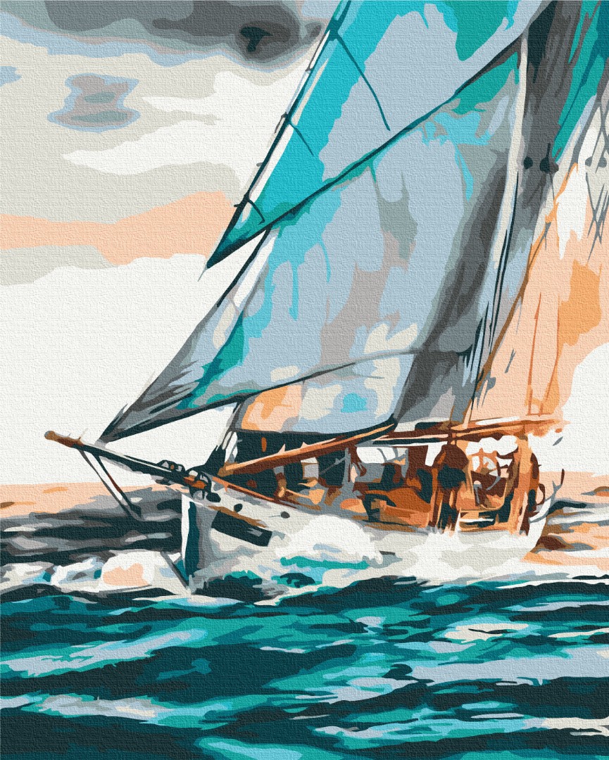 Картина за номерами "Морська подорож ©Понамарчук Ірина"