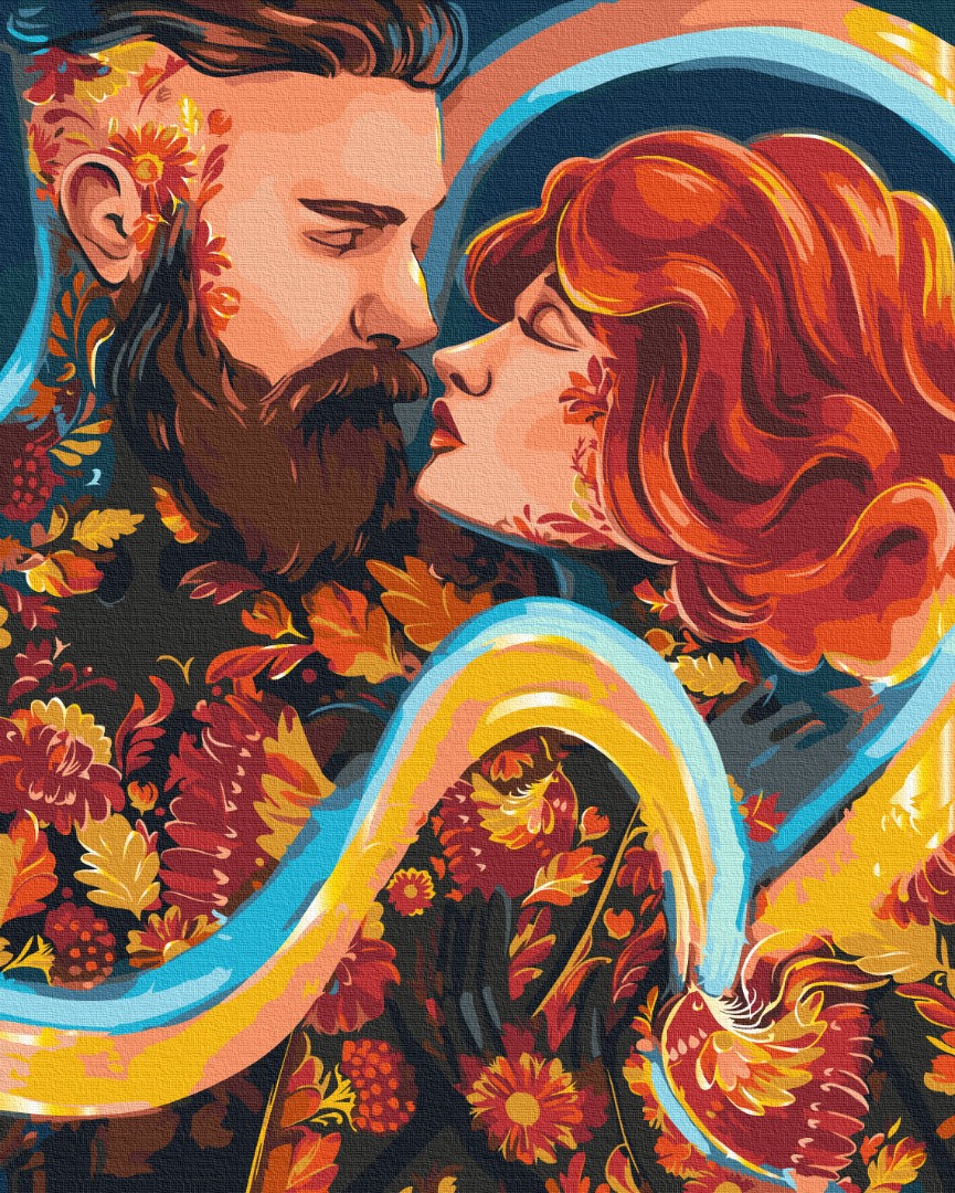 Картина за номерами "Закохані © Olena Lazarenko"