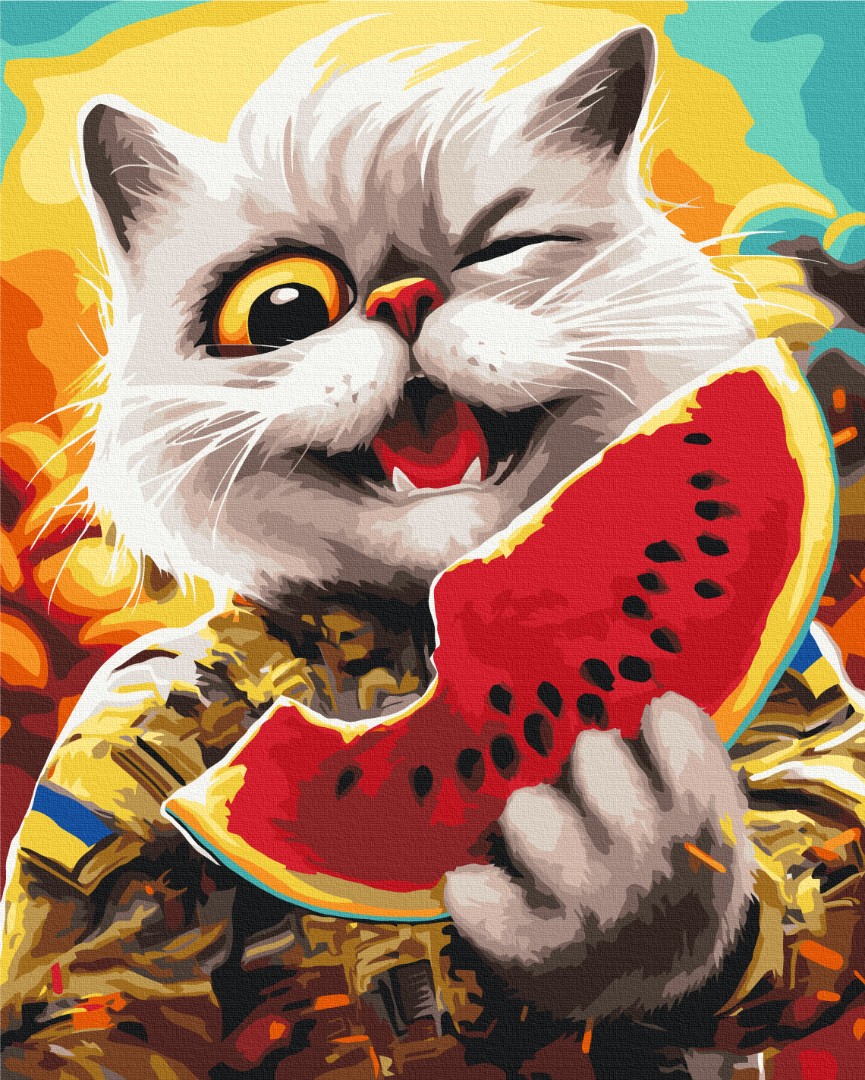 Картина за номерами "Котик в Херсоні ©Маріанна Пащук"
