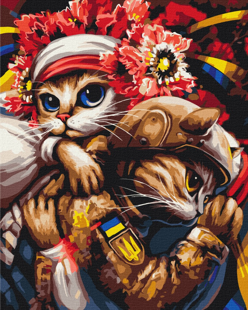 Картина за номерами "Киця Берегиня ©Маріанна Пащук"
