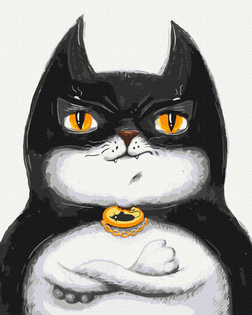 Картина за номерами "Котик Бетмен ©Маріанна Пащук"