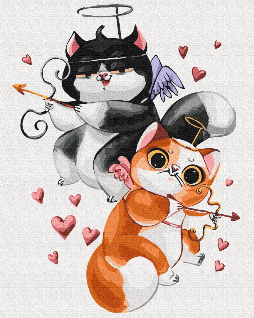 Картина за номерами "ЛяМурчики © Kateryna Branchukova"