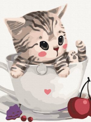 Котик в чашці