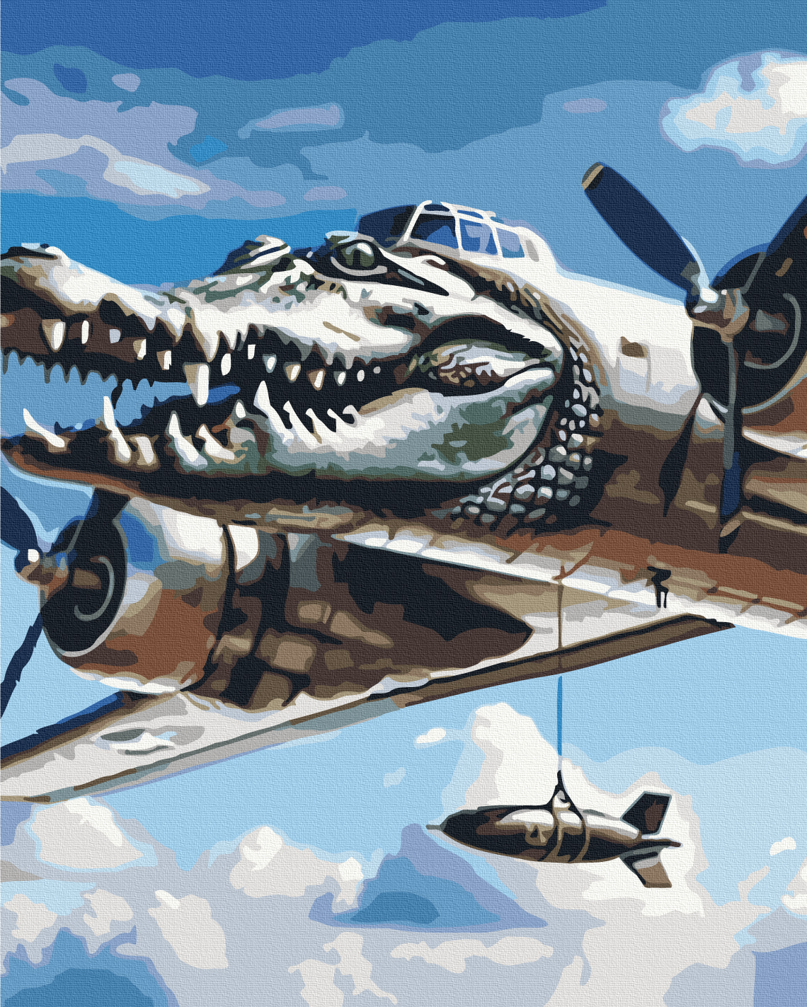 Картина за номерами "Bombardino Crocodile"