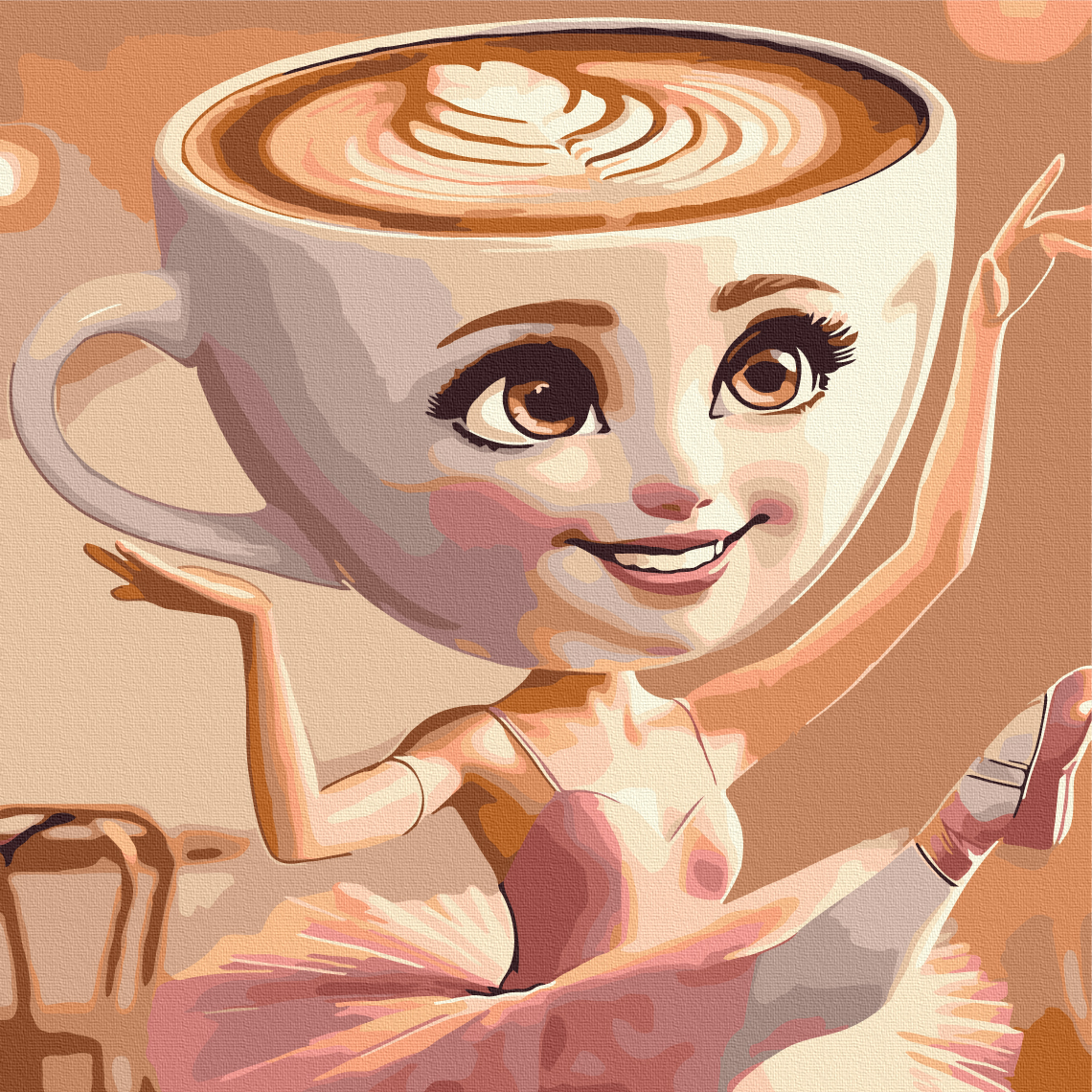 Картина за номерами "Ballerina Cappuccino"