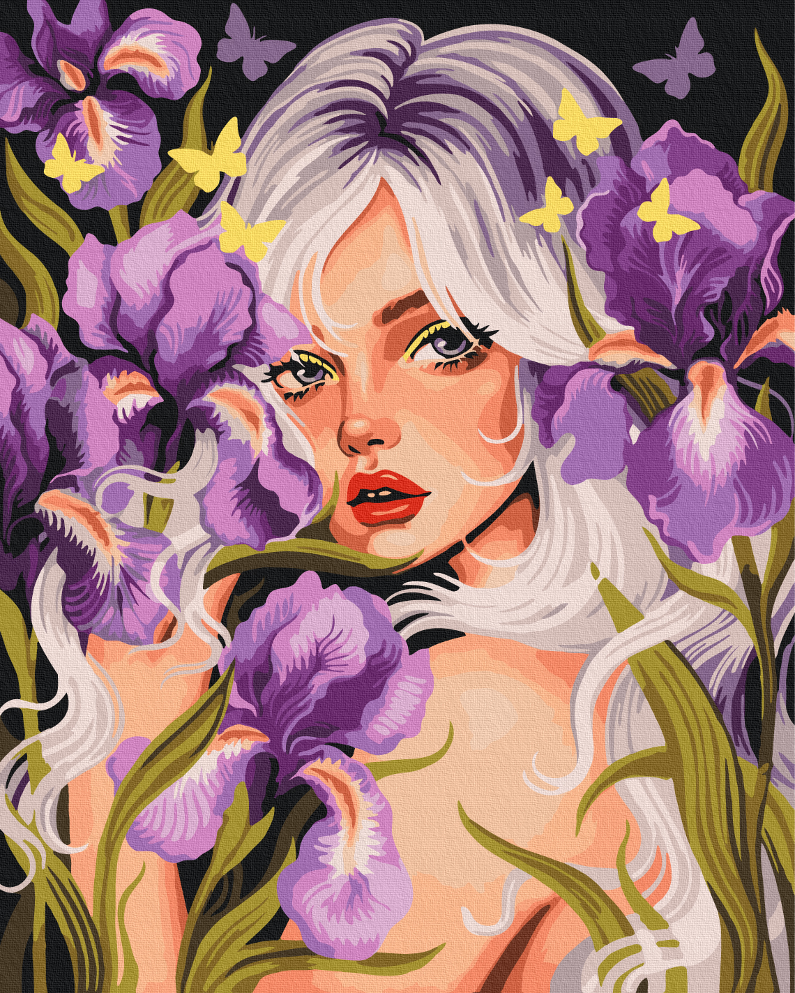 Картина за номерами "Квіткова мольфарка © Polina Skurykhina"