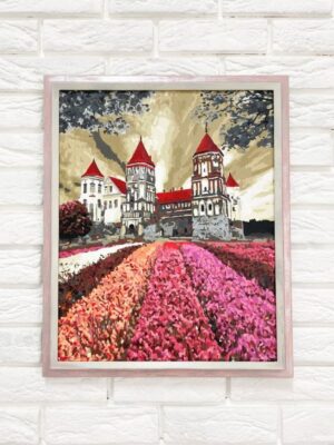 Багетна рамка (рожева посріблена 3 см) 40х50