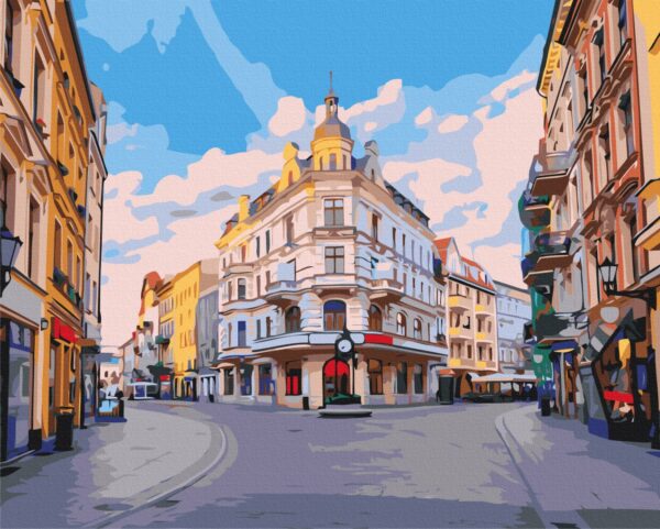 Картина за номерами "Вуличками міста Торунь"